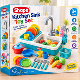 Pretend Play Kitchen Sink Toy Set