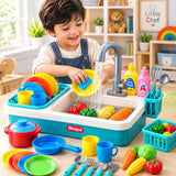 Pretend Play Kitchen Sink Toy Set