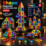 Magnetic Construction Set (64 Pieces)
