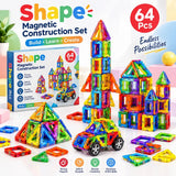 Magnetic Construction Set (64 Pieces)
