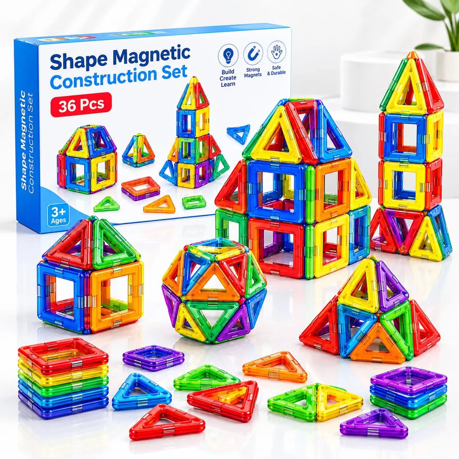 Magnetic Construction Set (36 Pieces)